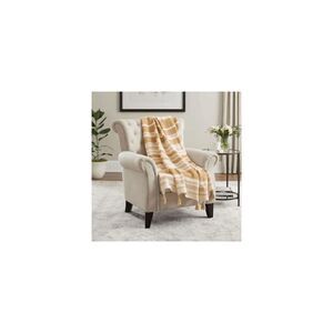 NEW Home Decorators Collection
Light Brown Stripe Turkish Cotton Textured Throw